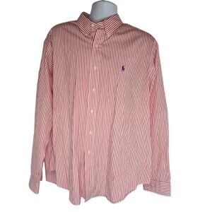 Polo Ralph Lauren Mens Striped Button Down Long Sleeve Shirt XXL